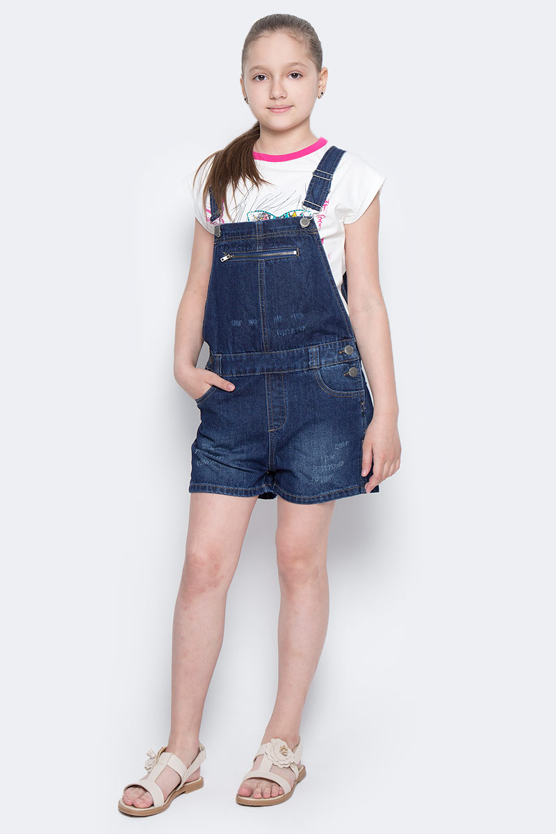 Полукомбинезон для девочки Button Blue Main, цвет: синий. 117BBUC6701D100. Размер 98, 3 года117BBUC6701D100 Полукомбинезон для девочки Button Blue Main, цвет: синий. 117BBUC6701D100. Размер 98, 3 года117BBUC6701D100Детский джинсовый полукомбинезон - не только очень удобная модель летнего гардероба, но и трендовая вещь. В компании с любой майкой, футболкой, поло полукомбинезон составит достойный летний комплект. Если вы хотите купить недорого джинсовый полукомбинезон с модными потертостями, заминами, варкой, не сомневаясь в его качестве, высоких потребительских свойствах и соответствии модным трендам, полукомбинезон от Button Blue - лучший вариант!