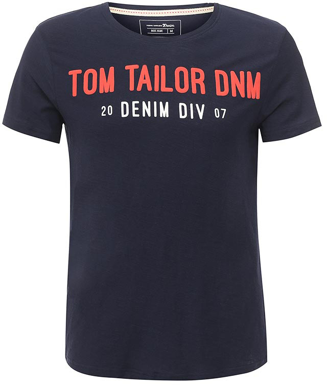 Футболка мужская Tom Tailor, цвет: темно-синий. 1037935.00.12_6740. Размер XXL (54)1037935.00.12_6740 Футболка мужская Tom Tailor, цвет: темно-синий. 1037935.00.12_6740. Размер XXL (54)1037935.00.12_6740Мужская футболка Tom Tailor выполнена из хлопка. Модель с круглым вырезом горловины и короткими стандартными рукавами. Спереди оформлена принтом.