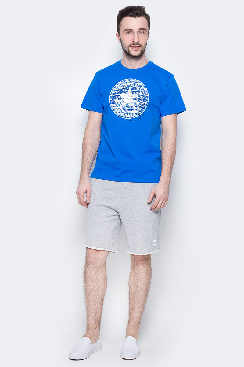 Футболка мужская Converse Knitted SS Crew Tee, цвет: синий. 10003386430. Размер L (50)10003386430 Футболка мужская Converse Knitted SS Crew Tee, цвет: синий. 10003386430. Размер L (50)10003386430Футболка Converse - оптимальный вариант для активного отдыха и повседневного использования. Модель выполнена из хлопка, что обеспечивает максимально комфортные ощущения во время использования. Крупный принт на груди придает изделию оригинальность.