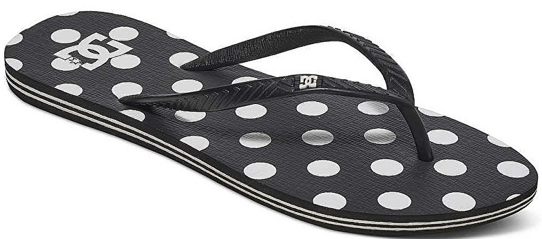 Сланцы женские DC Shoes SprayGraffik J Sndl, цвет: черный. 303363-BWP. Размер 6B (37)303363-BWP Сланцы женские DC Shoes SprayGraffik J Sndl, цвет: черный. 303363-BWP. Размер 6B (37)303363-BWPЖенские сланцы от DC Shoes не оставят вас равнодушной! Эргономичная перемычка между пальцами отвечает за прочную фиксацию модели на стопе. Основание подошвы дополнено рифлением.