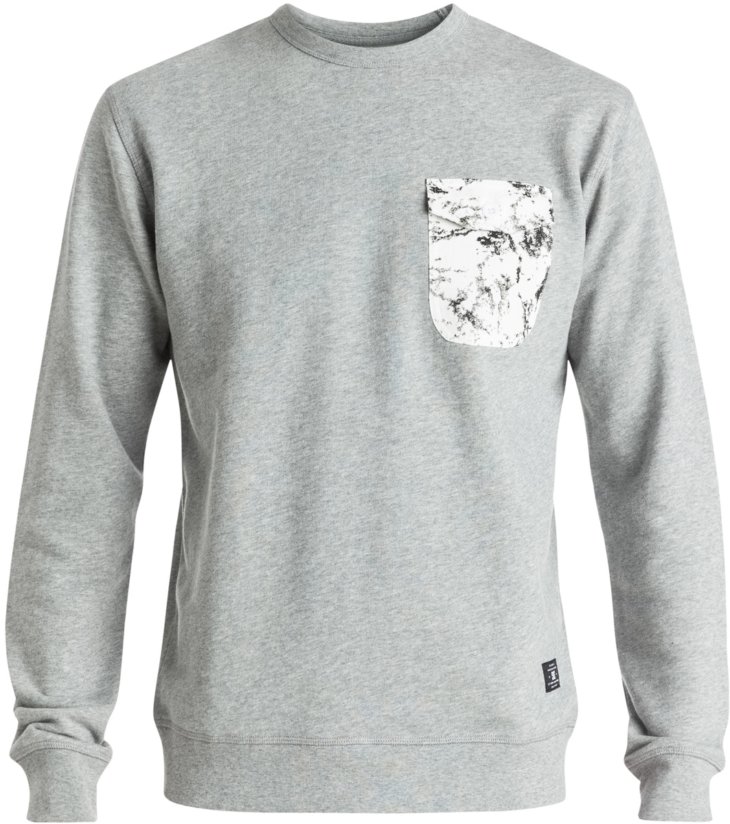 Толстовка мужская DC Shoes, цвет: серый. EDYFT03269-KNFH. Размер L (50/52)EDYFT03269-KNFH Толстовка мужская DC Shoes, цвет: серый. EDYFT03269-KNFH. Размер L (50/52)EDYFT03269-KNFHМужская толстовка DC Shoes выполнена из толстой и приятной на ощупь махровой ткани. Модель имеет комфортный классический крой, длинные рукава и круглый вырез горловины. Горловина дополнена эластичным материалом в рубчик. На груди расположен карман, закрывающийся клапаном на пуговицу. Карман и верхняя часть изделия с задней стороны выполнены из саржевой ткани и дополнены ярким принтом.