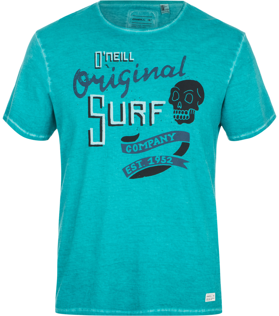 Футболка мужская ONeill Lm Washed Up T-Shirt, цвет: бирюзовый. 7A2328-6107. Размер S (46/48)7A2328-6107 Футболка мужская ONeill Lm Washed Up T-Shirt, цвет: бирюзовый. 7A2328-6107. Размер S (46/48)7A2328-6107Футболка мужская ONeill выполнена из 100% хлопка. Модель имеет стандартный крой, короткий рукав и круглый вырез горловины. Футболка искусственно состарена и дополнена надписями.