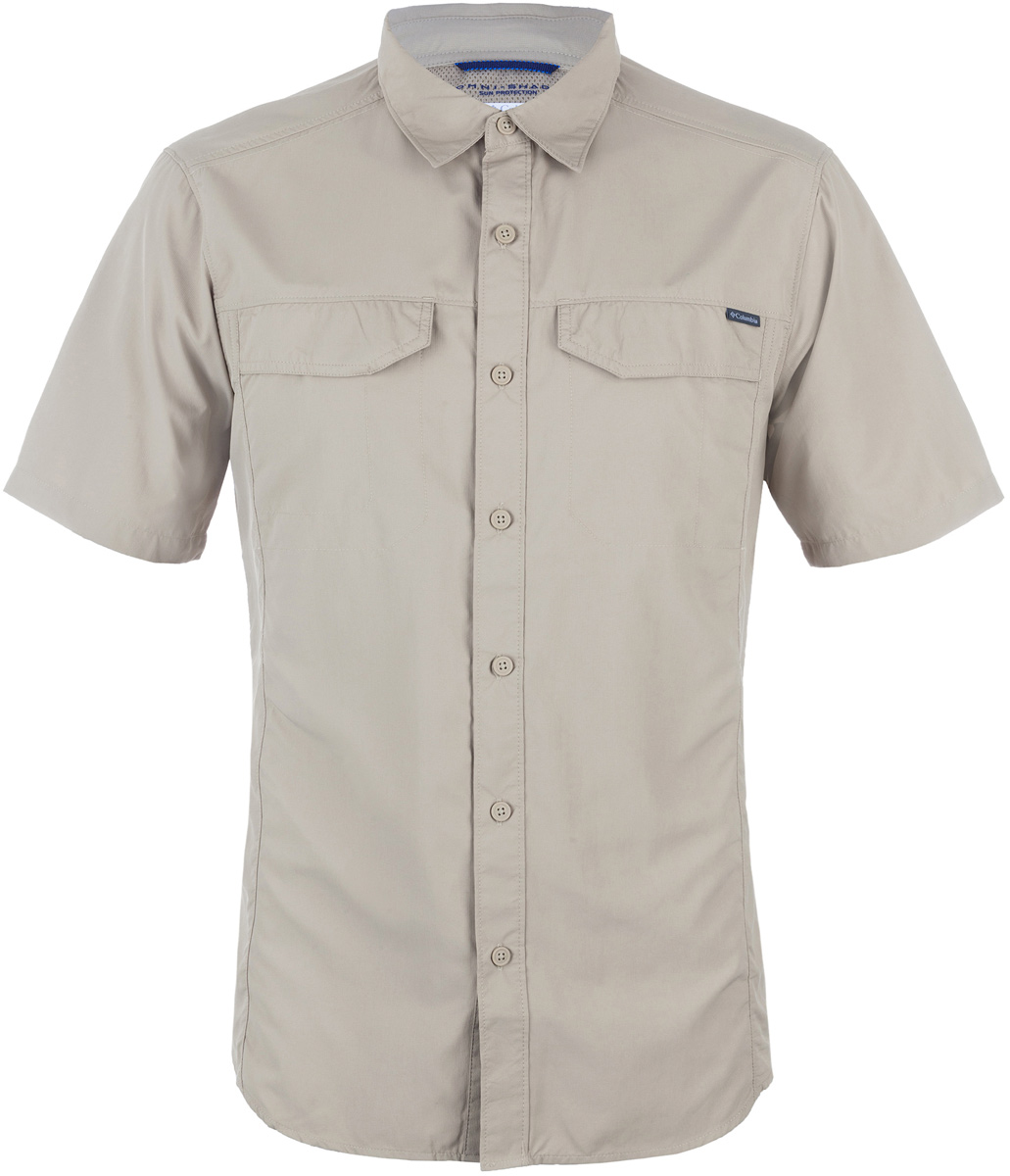 Рубашка мужская Columbia Silver Ridge SS Shirt, цвет: бежевый. 1441661-265. Размер M (46/48)1441661-265 Рубашка мужская Columbia Silver Ridge SS Shirt, цвет: бежевый. 1441661-265. Размер M (46/48)1441661-265Мужская рубашка Columbia Silver Ridge SS Shirt изготовлена из нейлона. Модель Regular Fit с отложным воротником и короткими рукавами застегивается на пуговицы. Спереди расположен накладной карман. Технология Omni-Shade UPF 50 обеспечивает максимальную защиту от УФ-лучей в течение долгих часов на солнце. Технология Omni-Wick отводит испарения от тела, влага быстро впитывается в ткань и испаряется.