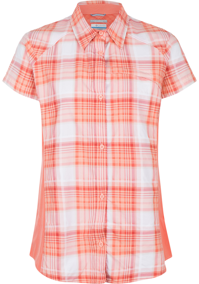 Рубашка женская Columbia Silver Ridge Plaid II SS Shirt, цвет: оранжевый, белый, розовый. 1714651-436. Размер L (48)1714651-436 Рубашка женская Columbia Silver Ridge Plaid II SS Shirt, цвет: оранжевый, белый, розовый. 1714651-436. Размер L (48)1714651-436Женская рубашка Columbia Silver Ridge Plaid II SS Shirt изготовлена из нейлона. Модель с отложным воротником и короткими рукавами застегивается на пуговицы. Спереди расположен карман на молнии. Технология Omni-Shade UPF 30 обеспечивает максимальную защиту от УФ-лучей в течение долгих часов на солнце. Технология Omni-Wick отводит испарения от тела, влага быстро впитывается в ткань и испаряется.