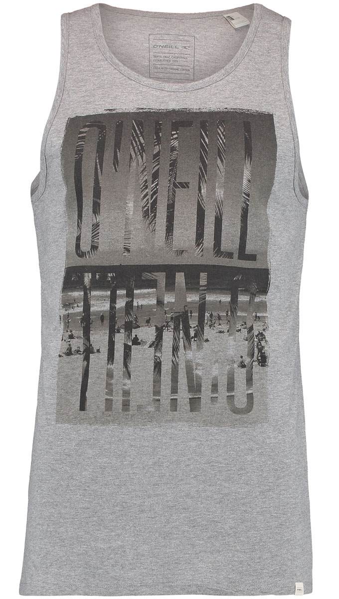 Майка мужская ONeill Lm Reflect Tanktop, цвет: серый. 7A1903-8001. Размер L (50/52)7A1903-8001 Майка мужская ONeill Lm Reflect Tanktop, цвет: серый. 7A1903-8001. Размер L (50/52)7A1903-8001Мужская майка ONeill выполнена из 100% хлопка. Модель без рукавов с круглым вырезом. На груди майка дополнена надписями.