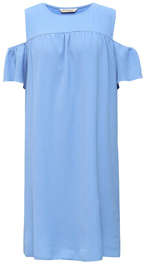 Платье Sela, цвет: индиго. Ds-117/1161-7285. Размер 46Ds-117/1161-7285 Платье Sela, цвет: индиго. Ds-117/1161-7285. Размер 46Ds-117/1161-7285Оригинальное женское платье Sela выполнено из качественного трикотажа. Модель свободного кроя с круглым вырезом горловины и открытыми плечами подойдет для прогулок и дружеских встреч и станет отличным дополнением гардероба в летний период. Мягкая ткань на основе полиэстера комфортна и приятна на ощупь.