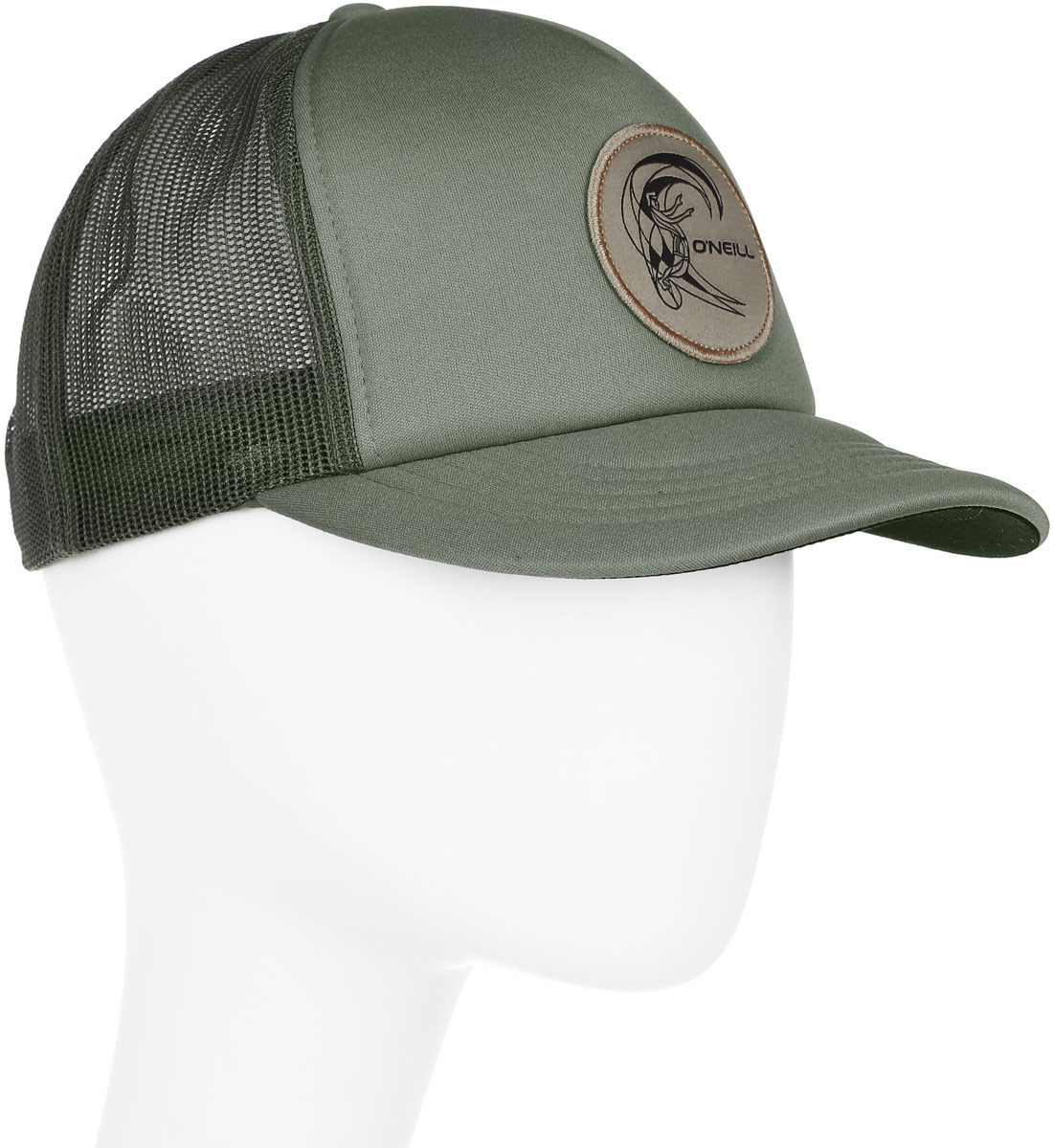 Бейсболка мужская ONeill Bm Trucker Cap, цвет: оливковый. 7A4110-6103. Размер универсальный7A4110-6103 Бейсболка мужская ONeill Bm Trucker Cap, цвет: оливковый. 7A4110-6103. Размер универсальный7A4110-6103Бейсболка ONeill, выполненная из 100% полиэстера, станет незаменимым аксессуаром в летний сезон. Модель защитит голову от перегрева, а глаза от яркого света. Бейсболка имеет 5-панельный дизайн и сетку сзади для вентиляции и прохлады в жару. Модель спереди дополнена нашивкой с названием бренда. Обхват головы регулируется с помощью пластикового ремешка сзади.