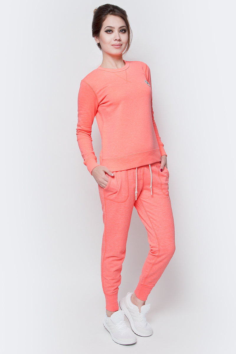 Толстовка женская Converse Knitted LS crew, цвет: оранжевый. 10001022830. Размер M (46)10001022830 Толстовка женская Converse Knitted LS crew, цвет: оранжевый. 10001022830. Размер M (46)10001022830Толстовка женская Converse изготовлена из мягкого смесового материала. Модель выполнена с длинными рукавами и круглым воротом. Толстовка дополнена эластичными резинками по низу изделия и на манжетах рукавов.