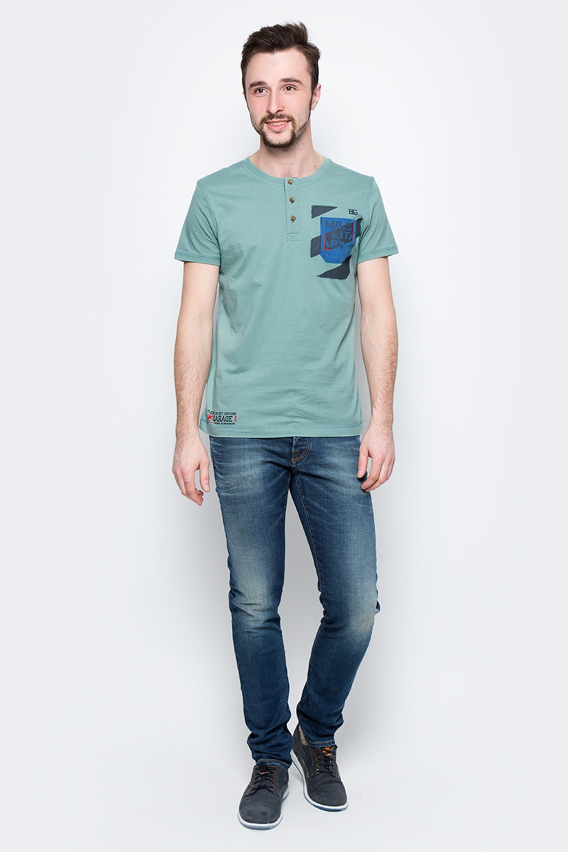Футболка мужская BeGood, цвет: серый. SS17-BGUZ-008. Размер 54SS17-BGUZ-008 Футболка мужская BeGood, цвет: серый. SS17-BGUZ-008. Размер 54SS17-BGUZ-008Футболка BeGood изготовлена из качественного хлопка. У модели круглая горловина и планка с пуговицами на груди.