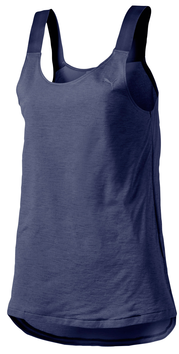 Майка женская Puma Evo 2 Layer Tank Top, цвет: темно-синий. 57254506. Размер M (44/46)57254506 Майка женская Puma Evo 2 Layer Tank Top, цвет: темно-синий. 57254506. Размер M (44/46)57254506Женская майка Puma Evo 2 Layer Tank Top выполнена из двухслойного материала и предназначена для ежедневного использования. А-образная форма обеспечивает красивую и удобную посадку по фигуре. Эластичные лямки выполнены из прочного износостойкого материала. Боковые разрезы подчеркивают женственность модели.