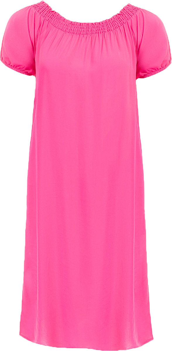 Платье Baon, цвет: розовый. B457054_Pale Magenta. Размер S (44)B457054_Pale Magenta Платье Baon, цвет: розовый. B457054_Pale Magenta. Размер S (44)B457054_Pale MagentaПлатье Baon выполнено из вискозы. Модель с воротником-лодочкой и короткими рукавами.