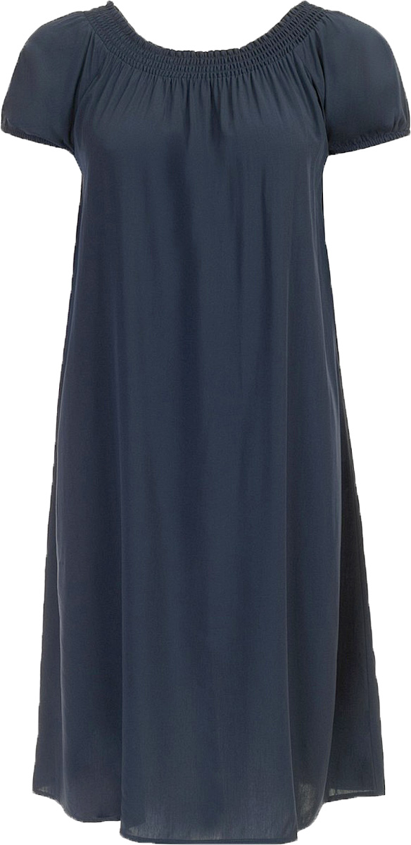 Платье Baon, цвет: темно-синий. B457054_Dark Navy. Размер L (48)B457054_Dark Navy Платье Baon, цвет: темно-синий. B457054_Dark Navy. Размер L (48)B457054_Dark NavyПлатье Baon выполнено из вискозы. Модель с воротником-лодочкой и короткими рукавами.