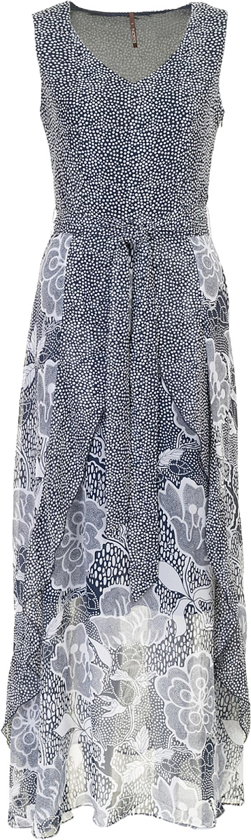 Платье Baon, цвет: темно-синий. B457094_Dark Navy Printed. Размер M (46)B457094_Dark Navy Printed Платье Baon, цвет: темно-синий. B457094_Dark Navy Printed. Размер M (46)B457094_Dark Navy PrintedПлатье Baon выполнено из полиэстера. Модель с V-образным вырезом оформлена оригинальным принтом.