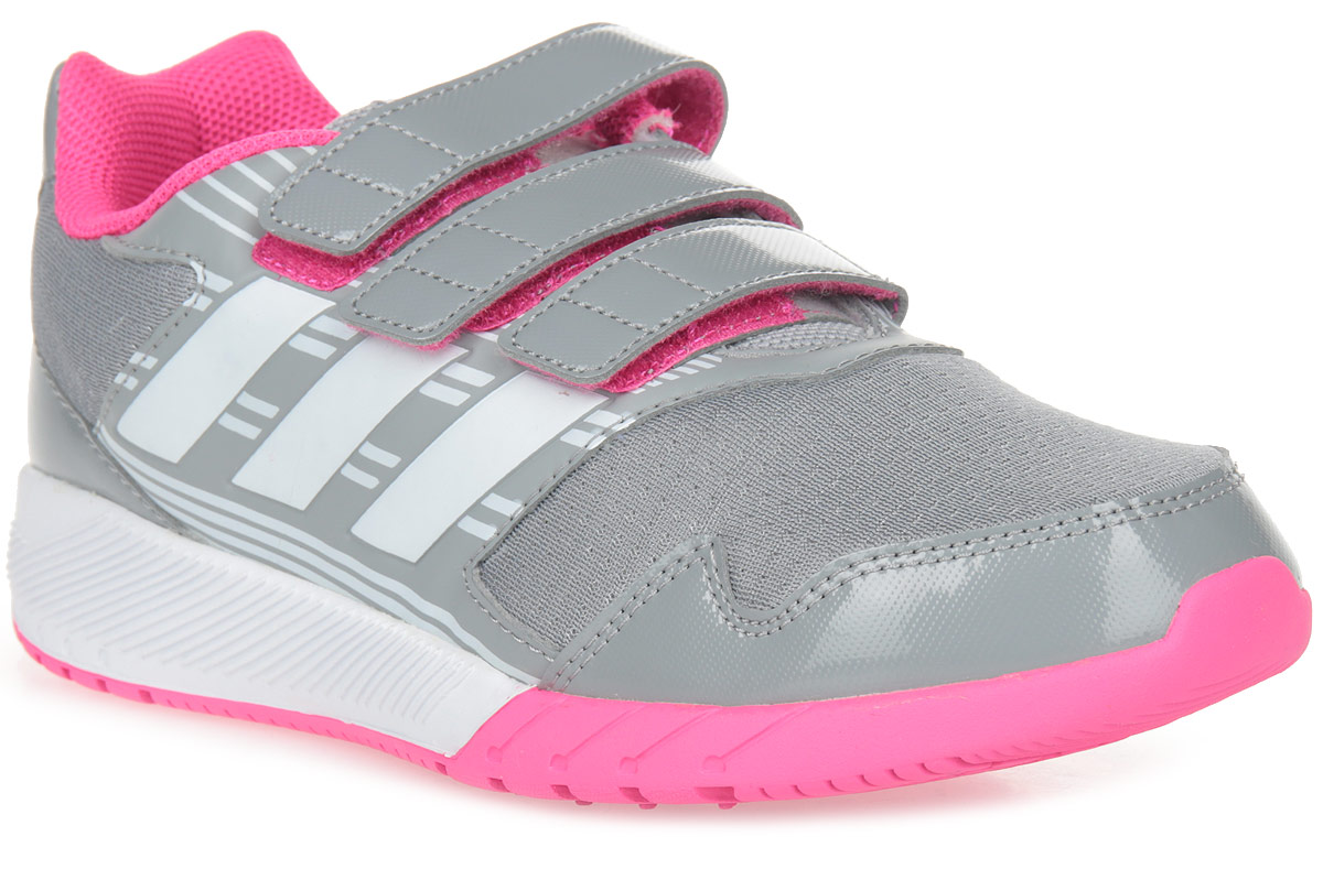 Кроссовки для девочки adidas AltaRun CF K, цвет: серый, белый, фиолетовый. BA7917. Размер 6 (38)BA7917 Кроссовки для девочки adidas AltaRun CF K, цвет: серый, белый, фиолетовый. BA7917. Размер 6 (38)BA7917В этих детских беговых кроссовках удобно как играть, так и заниматься спортом. Прочная и при этом гибкая конструкция обеспечивает ежедневный комфорт. Дышащий верх из сетки дополнен вставками, поддерживающими стопу в правильном положении. Двухцветная промежуточная подошва в спортивном стиле и ремешки на липучках.