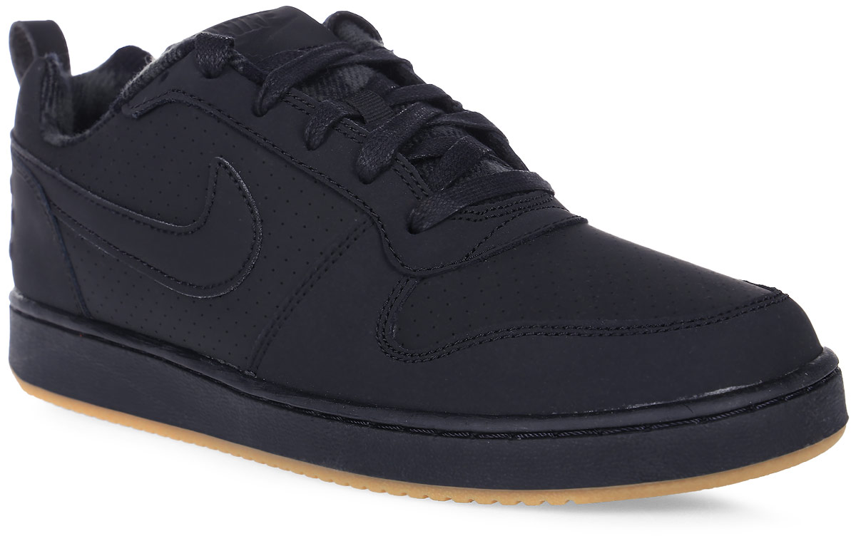 Кроссовки мужские Nike Court Borough Low Prem, цвет: черный. 844881-002. Размер 6,5 (38)844881-002 Кроссовки мужские Nike Court Borough Low Prem, цвет: черный. 844881-002. Размер 6,5 (38)844881-002Кроссовки Court Borough Low Prem от Nike выполнены из натурального и искусственного нубука. Подкладка и стелька из текстиля комфортны при движении. Шнуровка надежно зафиксирует модель на ноге. Сетчатый язычок и перфорация для дополнительной вентиляции воздуха. Подошва дополнена рифлением.