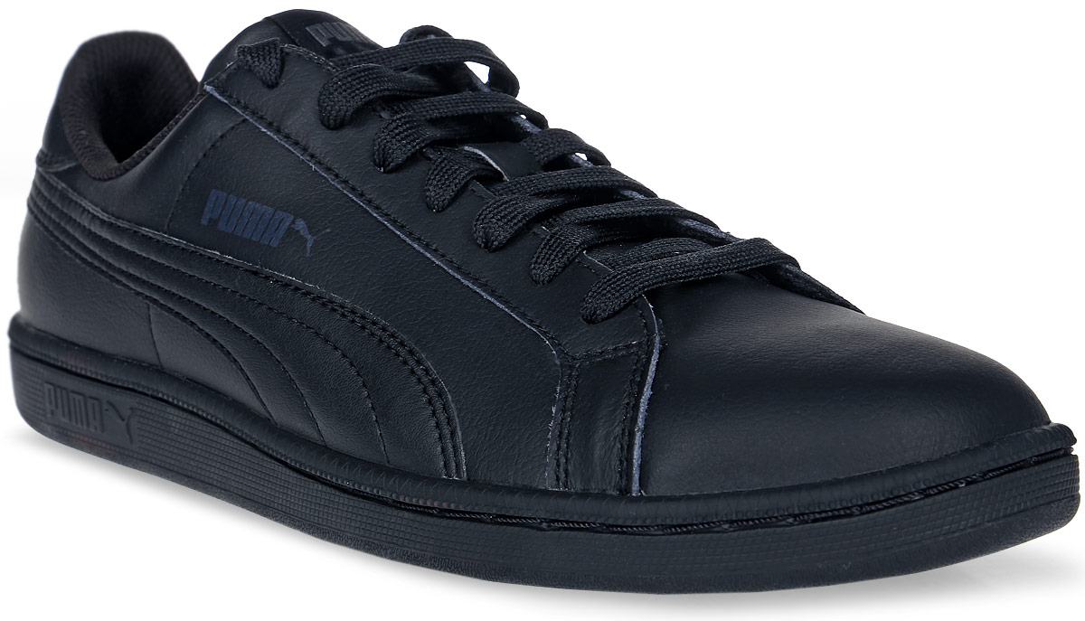 Кеды мужские Puma Smash L, цвет: черный. 35672204. Размер 11 (45)35672204 Кеды мужские Puma Smash L, цвет: черный. 35672204. Размер 11 (45)35672204Модель Smash L от PUMA сохраняет простоту и чистоту линий, свойственную классическим теннисным туфлям. Обувь фиксируется на ноге при помощи классической шнуровки. Верх из мягкой искусственной кожи с традиционной фирменной полосой придает модели нарядный и стильный облик и делает её отличным дополнением к повседневному гардеробу.