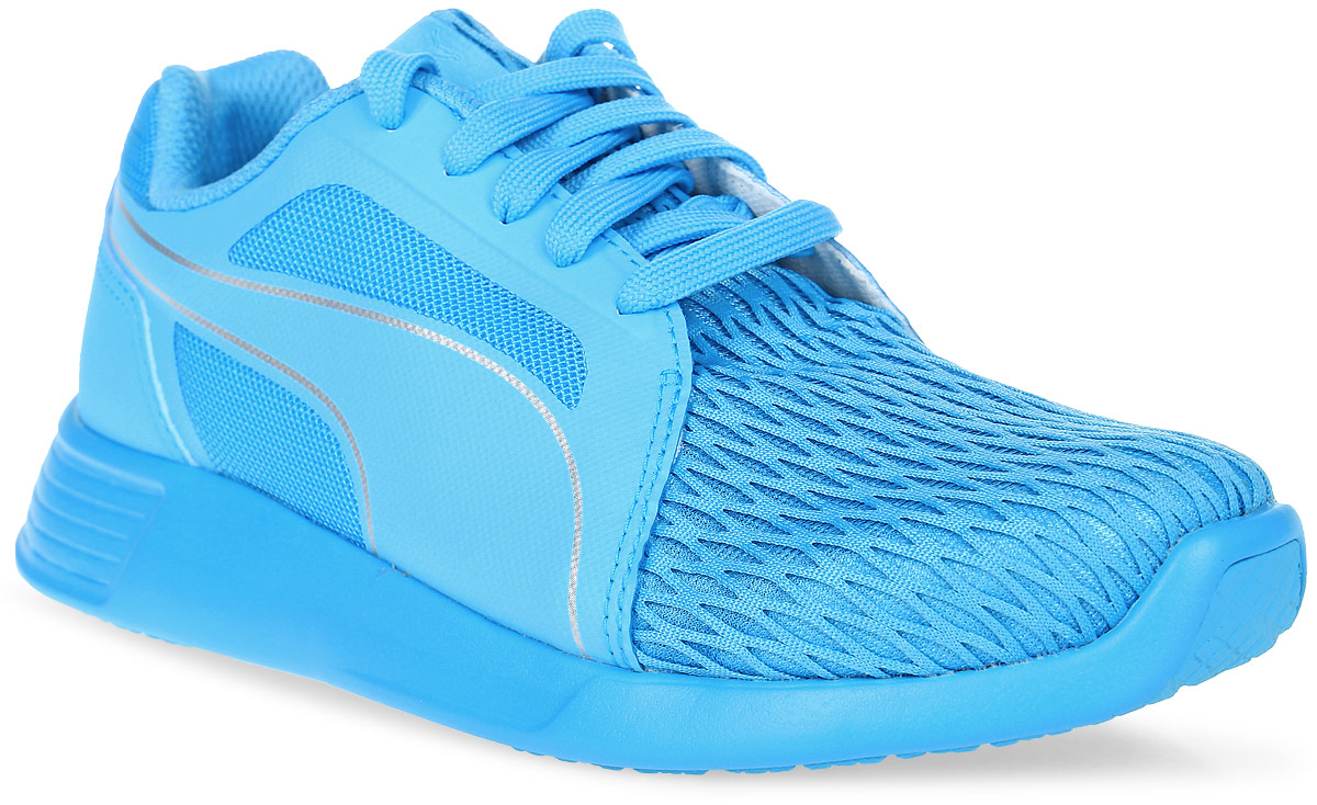 Кроссовки женские Puma St Trainer Evo Breathe, цвет: лазурный. 36241203. Размер 4 (36)36241203 Кроссовки женские Puma St Trainer Evo Breathe, цвет: лазурный. 36241203. Размер 4 (36)36241203Легкие и невесомые кроссовки ST Trainer Evo Breathe созданы специально для летнего сезона. Верх кроссовок выполнен из воздухопроницаемой текстильной сетки. Промежуточная подошва из ЭВА обеспечивает необходимую амортизацию. Данная модель отлично подходит для занятий спортом и для ежедневного использования.