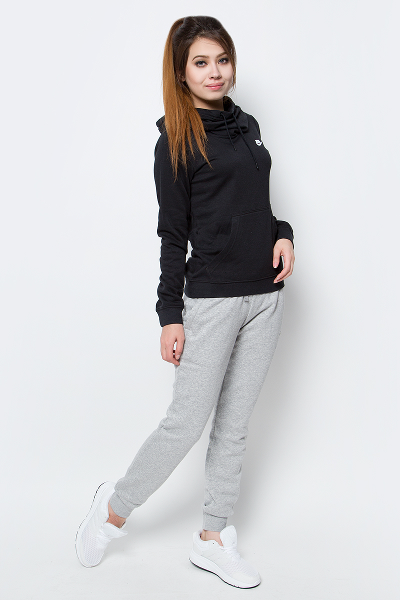 Толстовка женская Nike Nsfnl Flc, цвет: черный. 803636-010. Размер M (44/46)803636-010 Толстовка женская Nike Nsfnl Flc, цвет: черный. 803636-010. Размер M (44/46)803636-010Женская толстовка Nsfnl Flc от Nike выполнена из хлопка с добавлением полиэстера и вискозы. Модель с капюшоном и длинными рукавами дополнена спереди карманом-кенгуру.
