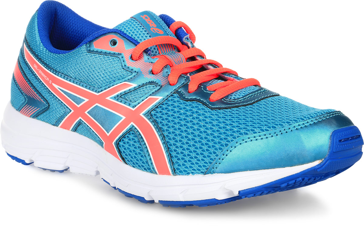 Кроссовки детские Asics Gel-Zaraca 5 Gs, цвет: коралловый, голубой. C635N-3906. Размер 7 (38,5)C635N-3906 Кроссовки детские Asics Gel-Zaraca 5 Gs, цвет: коралловый, голубой. C635N-3906. Размер 7 (38,5)C635N-3906Детские беговые кроссовки, легкие словно пушинка, — отличный вариант для спортплощадки, школы и встреч с друзьями. Невероятно легкие детские кроссовки Gel-Zaraca 5 дарят ребенку возможность быть настолько активным, насколько ему этого хочется. Подчеркнуто минималистский дизайн сочетается с низким профилем с амортизацией для естественного бега. Серия гибкой обуви Zaraca выдержала испытание временем. Естественные движения ног в легкой и удобной обуви. Поддержка каждого шага благодаря амортизации GEL в задней части подошвы.