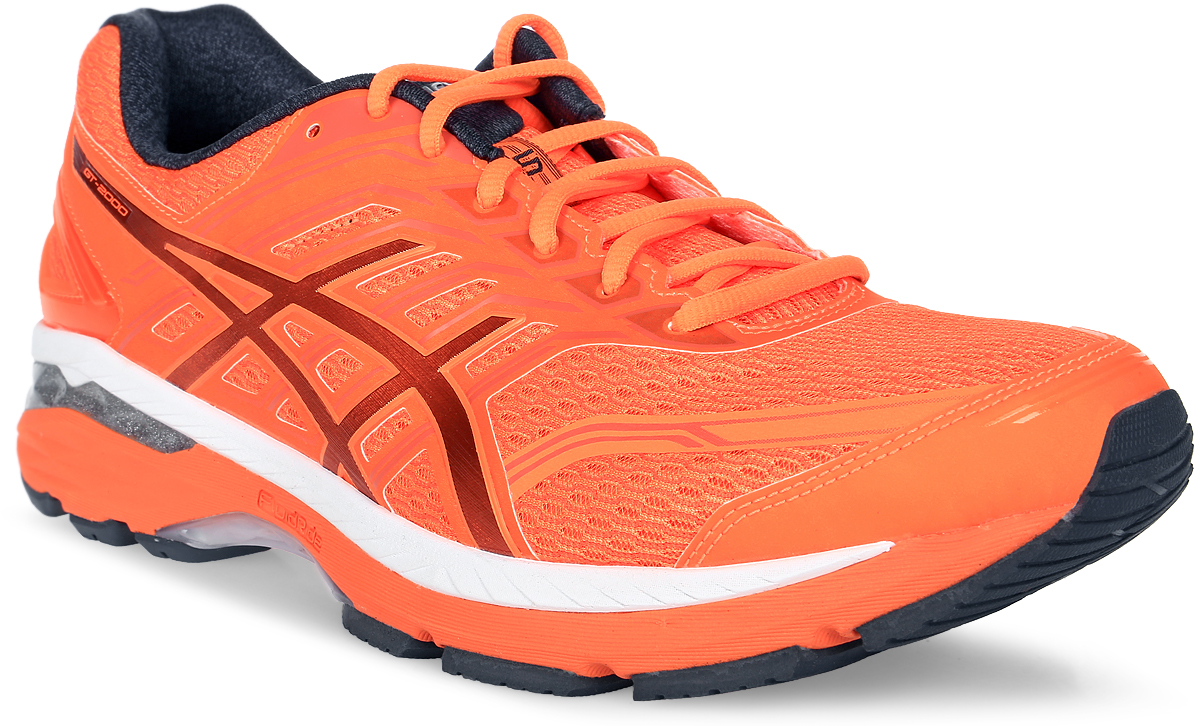 Кроссовки для бега мужские Asics Gt-2000 5, цвет: оранжевый. T733N-3095. Размер 9 (41)T733N-3095 Кроссовки для бега мужские Asics Gt-2000 5, цвет: оранжевый. T733N-3095. Размер 9 (41)T733N-3095Кроссовки для бега мужские Asics Gt-2000 5 - облегченная беговая модель, надежны и никогда не подведут, сколько бы километров вы ни пробежали. GT-2000 5 - вот ваш выбор в случае плоской стопы. Эти кроссовки всегда помогут держать темп и достичь цели. Они гарантируют надежную поддержку от старта и до самой зоны отдыха. Кроссовки GT-2000 5 созданы для надежности и комфорта при беге на длинные дистанции. Внешние амортизаторы GEL, расположенные в задней части подошвы, делают каждое приземление мягче и идеально подходят для плоской стопы. Подошва FluidRide сочетает целый ряд великолепных преимуществ: пружинистость, амортизация, а также малый вес и исключительная долговечность. Стабилизирующая технология не дает стопе заваливаться внутрь, формируя более правильную технику бега. Кроме того, кроссовки создают дополнительную поддержку благодаря внутренним эластичным элементам, которые обхватывают среднюю часть ступни. С этими эластичными элементами и надежным захватом пятки вы сможете наслаждаться надежной посадкой по ноге.