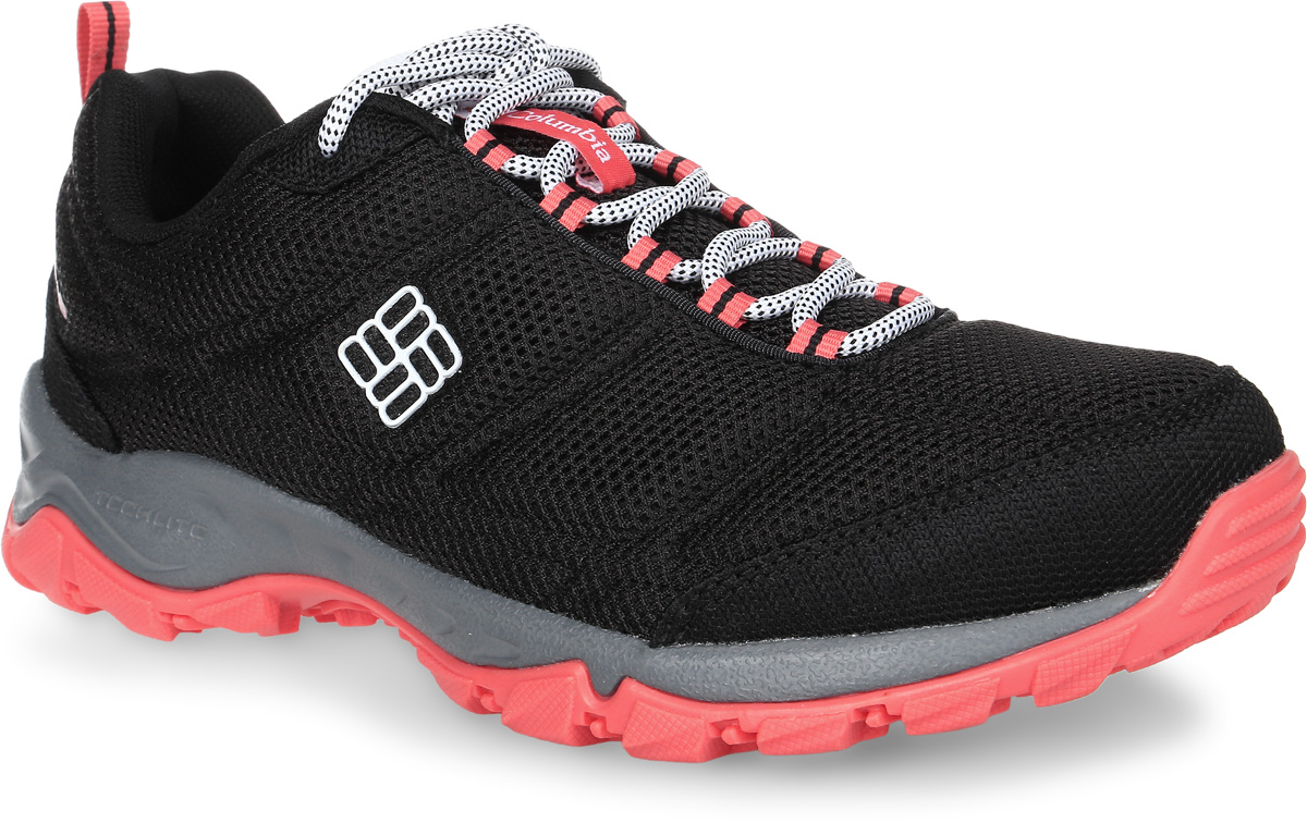 Кроссовки женские Columbia Firecamp Mesh, цвет: черный. 1718761-010. Размер 8,5 (40)1718761-010 Кроссовки женские Columbia Firecamp Mesh, цвет: черный. 1718761-010. Размер 8,5 (40)1718761-010Легкие женские кроссовки Firecamp Mesh от Columbia прекрасно подойдут для активного отдыха.Верх модели выполнен из плотной текстильной сетки с поддержкой стопы и отличной защитой мыса и пятки. Модель фиксируется на ноге шнуровкой. Подкладка исполнена из полиэстера. Анатомическая стелька из мягкого ЭВА-материала позволяет ногам чувствовать себя наиболее комфортно.Промежуточная подошва, выполненная из материала Techlite, обеспечивает отличную амортизацию и поддержку. Подметка исполнена из резины Omni-Grip, разработанной специально для ходьбы по пересеченной местности.Такие кроссовки отлично подойдут для занятий спортом и легких пробежек.