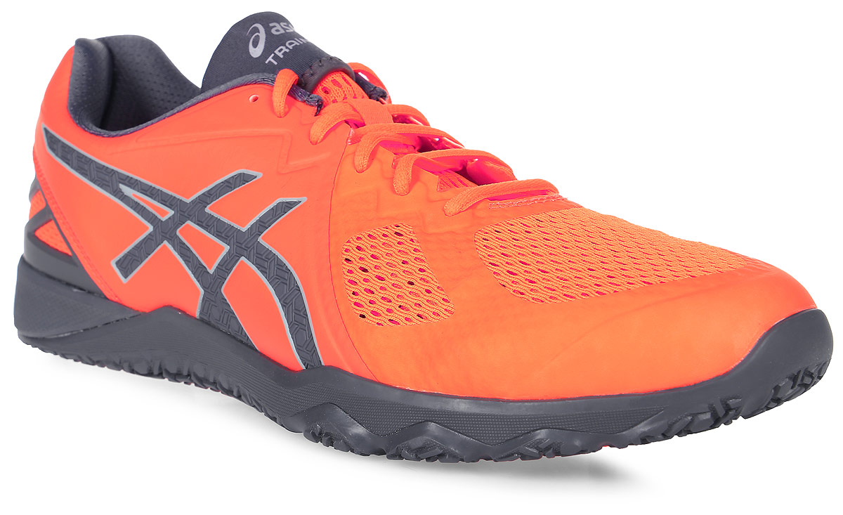 Кроссовки для фитнеса мужские Asics Conviction X, цвет: оранжевый. S703N-3097. Размер 9 (41)S703N-3097 Кроссовки для фитнеса мужские Asics Conviction X, цвет: оранжевый. S703N-3097. Размер 9 (41)S703N-3097Мужские кроссовки для фитнеса Asics Conviction X выполнены из дышащего текстиля со вставками из искусственной кожи. На ноге модель фиксирует шнуровка. Внутренняя поверхность и стелька изготовлены из текстиля. Подошва из комбинации EVA и резины оснащена рельерным рисунком.