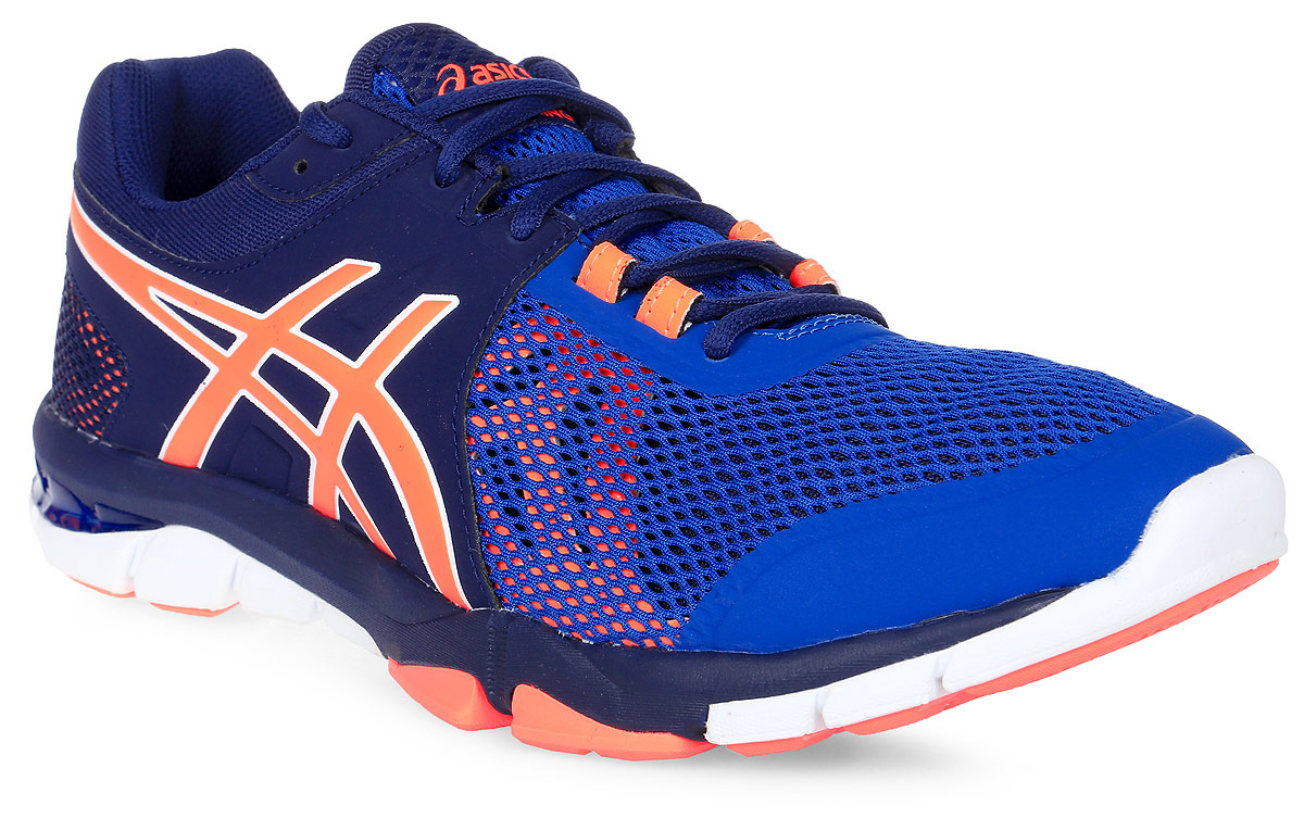 Кроссовки для фитнеса мужские Asics Gel-Craze Tr 4, цвет: темно-синий, синий, оранжевый. S705N-4930. Размер 11H (44,5)S705N-4930 Кроссовки для фитнеса мужские Asics Gel-Craze Tr 4, цвет: темно-синий, синий, оранжевый. S705N-4930. Размер 11H (44,5)S705N-4930С кроссовками Asics Gel-Craze Tr 4, вы сможете охватить все виды деятельности: от беговой дорожки до фитнеса и тяжелой атлетики. Эта многофункциональная модель сочетает высокие защитные свойства и восприимчивость, помогая спортсмену показать себя с наилучшей стороны. С этими кроссовками вы возьмете от тренировки все, ведь они делают любой вид деятельности комфортнее, позволяя сфокусироваться на упражнении. Поддержка стопы от середины до носка обеспечит надежную фиксацию. Вы можете свободно переносить вес, покачиваясь из стороны в сторону или поворачиваясь на 360 градусов. Приседания и подъем штанги станут более комфортными благодаря более устойчивой платформе и жесткой подошве, а амортизатор GEL, поможет вам на кардиотренажерах, чтобы заставить поработать сердце. Современный дизайн, минимальное количество швов и накладываемых друг на друга элементов снижают вероятность натирания и раздражения кожи. Вы сможете сконцентрироваться на достижении новых рекордов в подъеме веса и скорости.