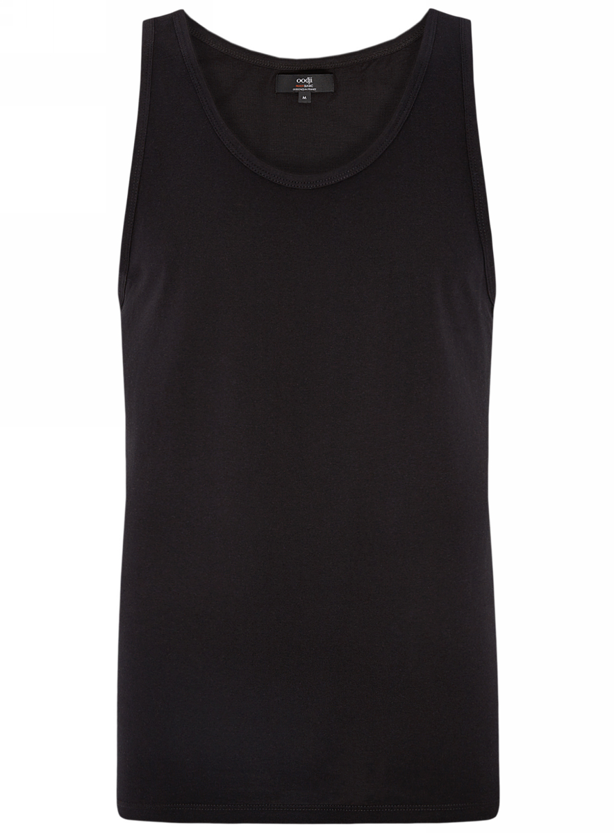 Майка мужская oodji Basic, цвет: черный. 5B700000M/44133N/2900N. Размер XXL (58/60)5B700000M/44133N/2900N Майка мужская oodji Basic, цвет: черный. 5B700000M/44133N/2900N. Размер XXL (58/60)5B700000M/44133N/2900NМужская майка oodji Basic выполнена из натурального хлопка. Майка с круглым вырезом горловины.