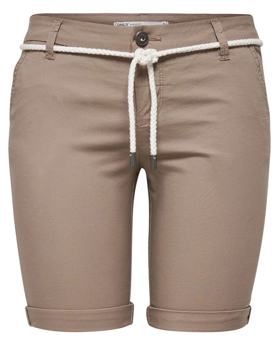 Шорты женские Only, цвет: коричневый. 15134356_Desert Taupe. Размер 36 (42)15134356_Desert Taupe Шорты женские Only, цвет: коричневый. 15134356_Desert Taupe. Размер 36 (42)15134356_Desert TaupeСтильные женские шорты Only, изготовленные из высококачественного материала, созданы для модных девушек.Модель с ширинкой на молнии дополнительно застегивается на пуговицу. На поясе имеются шлевки для ремня. В этих модных шортах вы будете чувствовать себя уверенно, оставаясь в центре внимания.