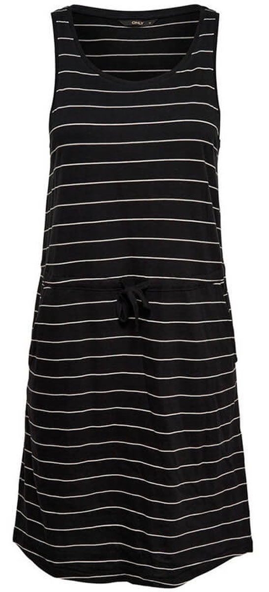 Платье женское Only, цвет: черный. 15136244_Black. Размер XS (40/42)15136244_Black Платье женское Only, цвет: черный. 15136244_Black. Размер XS (40/42)15136244_BlackЖенское повседневное платье Only изготовлено из мягкого трикотажа, послужит идеальным дополнением к Вашему гардеробу. Платье с кулиской на талии, дополненобоковыми карманами.