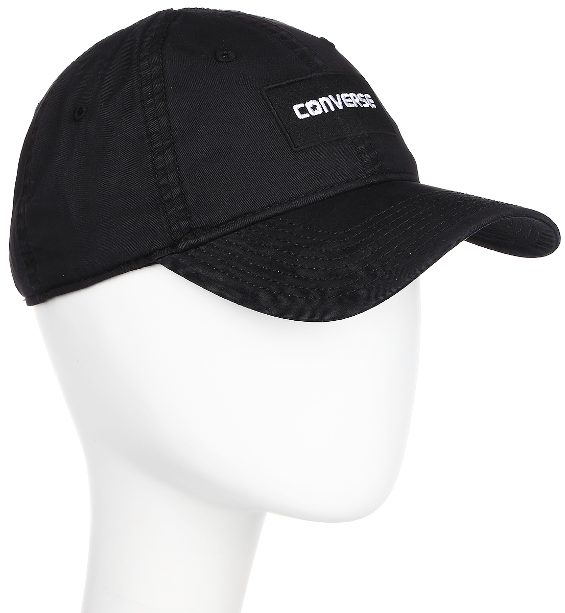 Бейсболка Converse Overdye Cap, цвет: черный. 530918. Размер универсальный530918 Бейсболка Converse Overdye Cap, цвет: черный. 530918. Размер универсальный530918Стильная бейсболка Converse идеально подойдет для прогулок, занятий спортом и отдыха. Бейсболка, выполненная из 100% хлопка, надежно защитит вас от солнца и ветра. Модель имеет классическую конструкцию из шести панелей и специальные вентиляционные отверстия. Изделие оформлено вышивкой с логотипом бренда. Объем бейсболки регулируется при помощи хлястика с пряжкой.