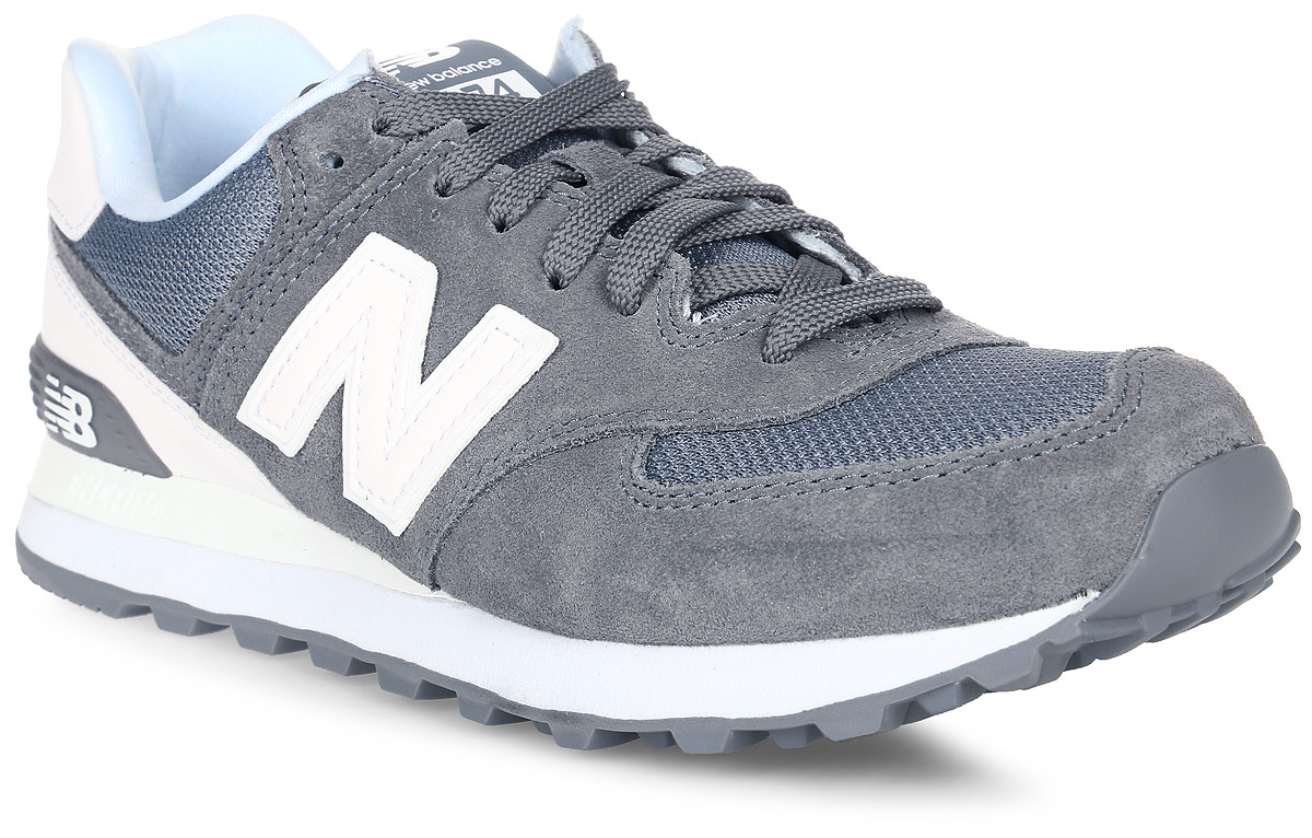 Кроссовки мужские New Balance 574, цвет: серый, белый. ML574CNC/D. Размер 10 (44)ML574CNC/D Кроссовки мужские New Balance 574, цвет: серый, белый. ML574CNC/D. Размер 10 (44)ML574CNC/DСтильные мужские кроссовки от New Balance придутся вам по душе. Верх модели выполнен из высококачественныхматериалов. По бокам обувь оформлена декоративными элементами в виде фирменного логотипа бренда, на язычке - фирменной нашивкой, задник логотипом бренда. Классическая шнуровка надежно зафиксирует изделие на ноге. Подкладка и стелька, изготовленные из текстиля, гарантируют уют и предотвращают натирание. Подошва оснащена рифлением для лучшей сцепки с поверхностями. Удобные кроссовки займут достойное место среди коллекции вашей обуви.