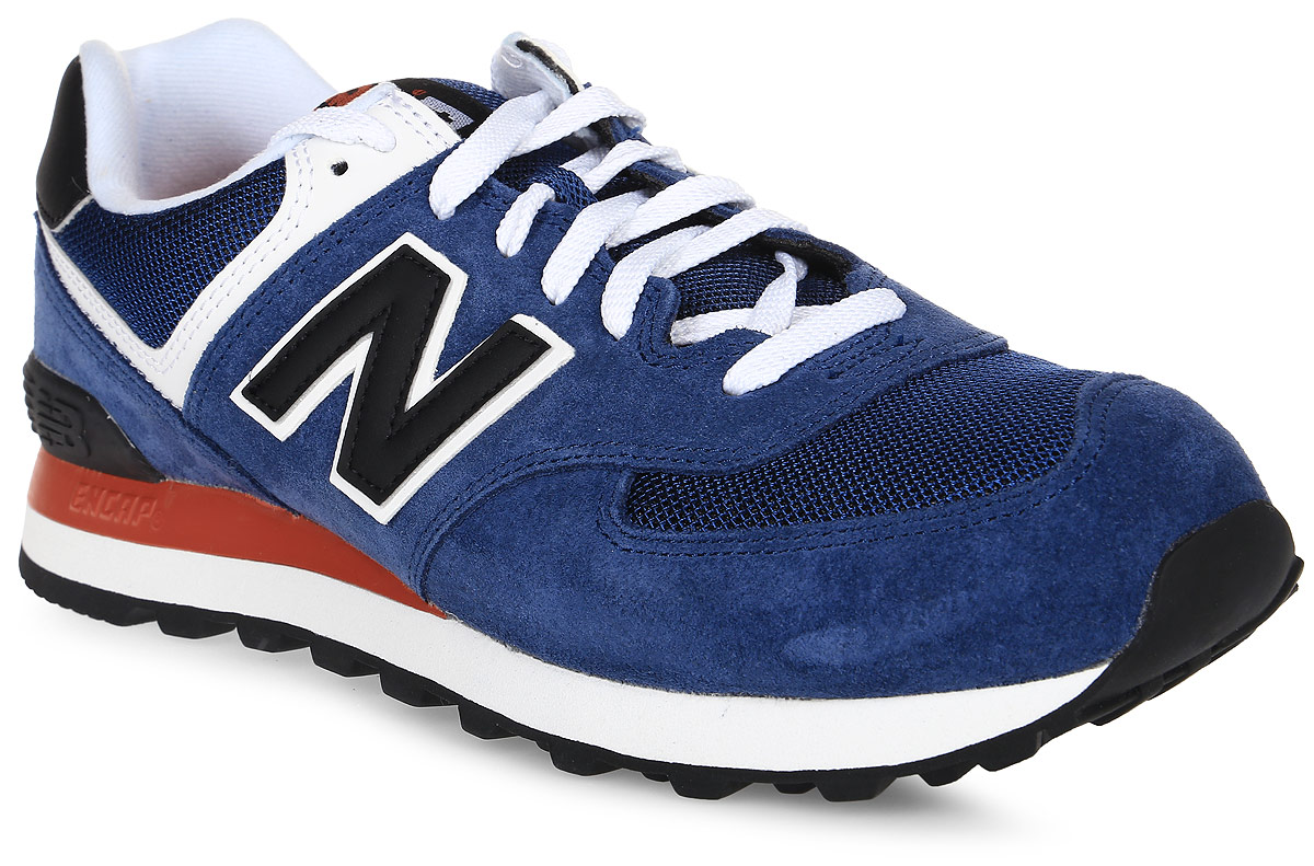 Кроссовки мужские New Balance 574, цвет: синий. ML574MOY/D. Размер 8 (41,5)ML574MOY/D Кроссовки мужские New Balance 574, цвет: синий. ML574MOY/D. Размер 8 (41,5)ML574MOY/DСтильные мужские кроссовки от New Balance придутся вам по душе. Верх модели выполнен из высококачественныхматериалов. По бокам обувь оформлена,контрастными, декоративными элементами в виде фирменного логотипа бренда, на язычке - фирменной нашивкой, задник логотипом бренда. Классическая шнуровка надежно зафиксирует изделие на ноге. Мягкая верхняя часть и стелька, изготовленные из текстиля, гарантируют уют и предотвращают натирание. Подошва оснащена рифлением для лучшей сцепки с поверхностями. Удобные кроссовки займут достойное место среди коллекции вашей обуви.