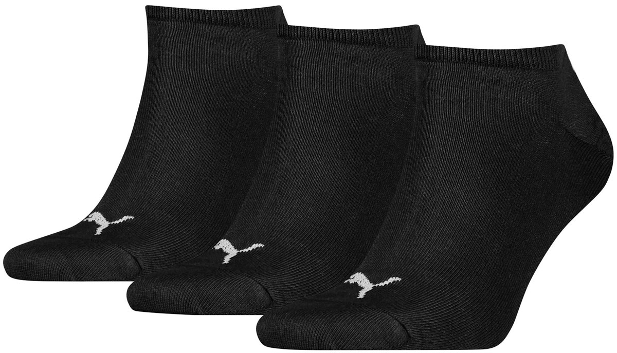 Носки Puma Unisex Sneaker Plain 3p, цвет: черный, 3 пары. 90680701. Размер 43/4690680701 Носки Puma Unisex Sneaker Plain 3p, цвет: черный, 3 пары. 90680701. Размер 43/4690680701Носки Puma Unisex Sneaker Plain 3p, выполненные из высококачественного материала, облегают стопу и обеспечивают воздухопроницаемость и плотную комфортную посадку. Модель с укороченным поголенком. В комплект входит 3 пары носков.