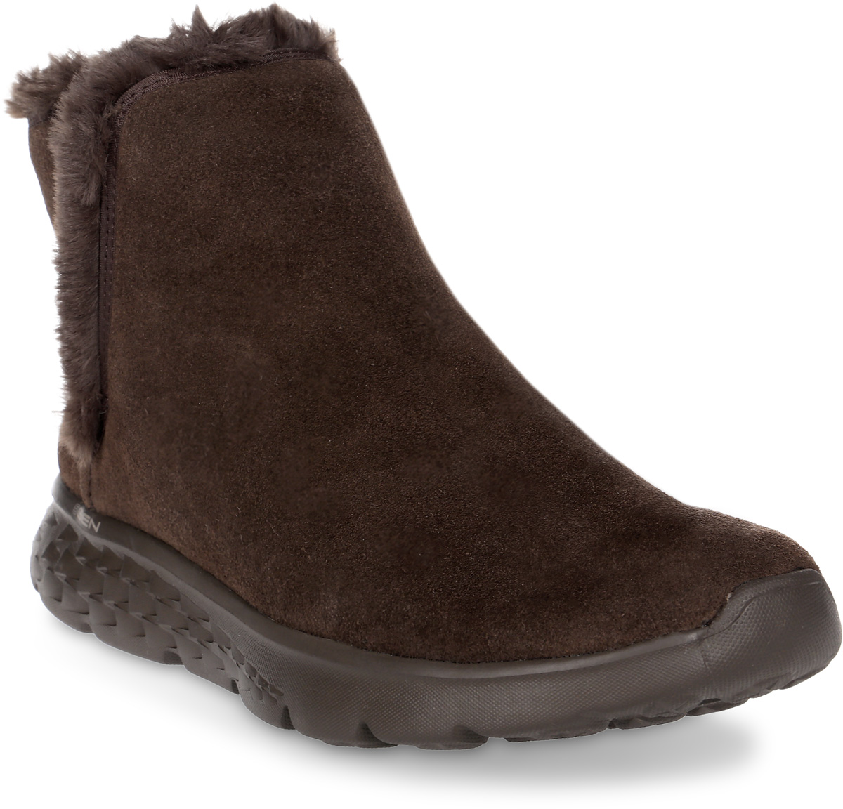Угги женские Skechers Go Move, цвет: коричневый. 14355-CHOC. Размер 7,5 (38,5)14355-CHOC Угги женские Skechers Go Move, цвет: коричневый. 14355-CHOC. Размер 7,5 (38,5)14355-CHOCУдобные теплые женские угги от Skechers прекрасно подойдут для повседневного использования. Модель выполнена из натуральной замши. Подкладка выполнена из мягкого искусственного меха, который прекрасно сохраняет тепло. Стелька, выполненная из EVA, создает дополнительную амортизацию и комфорт при ходьбе. Гибкая подошва из резины с рельефным протектором обеспечивает отличное сцепление на скользкой поверхности. Эти угги будут прекрасно сочетаться с различными вещами вашего гардероба. Они подчеркнут ваш стиль и индивидуальность.