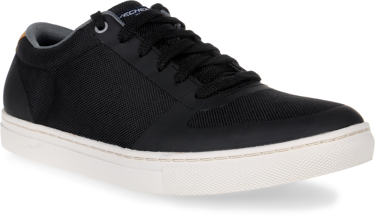 Кроссовки мужские Skechers Elvino, цвет: черный. 64795-BLK. Размер 9,5 (43)64795-BLK Кроссовки мужские Skechers Elvino, цвет: черный. 64795-BLK. Размер 9,5 (43)64795-BLKСтильные мужские кроссовки Skechers отлично подойдут для повседневной носки. Верх модели выполнен из текстиля со вставками из полиуретана. Удобная шнуровка надежно фиксирует модель на стопе. Подошва обеспечивает легкость и естественную свободу движений.