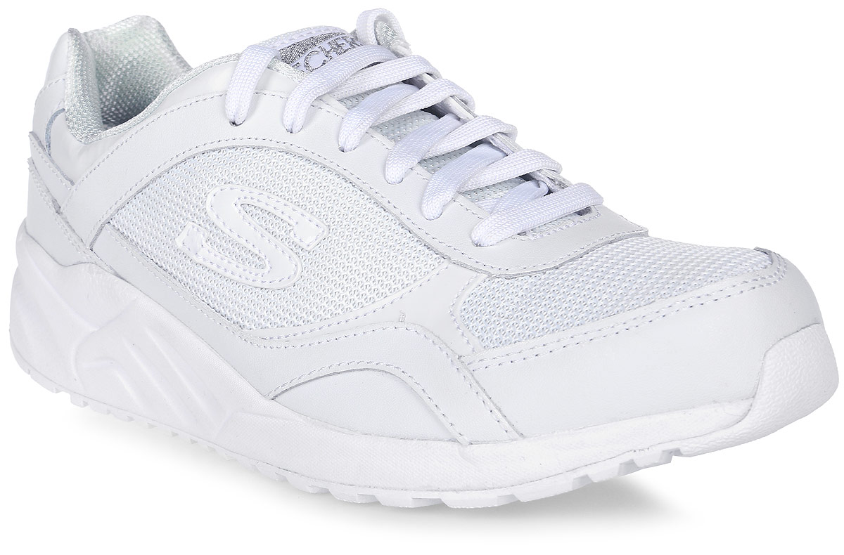 Кроссовки женские Skechers Og 95 - Color Crew, цвет: белый. 612-WHT. Размер 7,5 (38,5)612-WHT Кроссовки женские Skechers Og 95 - Color Crew, цвет: белый. 612-WHT. Размер 7,5 (38,5)612-WHTСтильные легкие женские кроссовки Skechers подходят как для занятий спортом, так и для повседневных прогулок. Верх модели выполнен из натуральной замши. Классическая шнуровка надежно зафиксирует модель на стопе. Внутренняя отделка исполнена из мягкого текстиля. Гибкая анатомическая подошва имеет рельефный протектор, который обеспечивает надежное сцепление с поверхностью.В таких кроссовках вашим ногам будет комфортно и уютно. Они подчеркнут ваш стиль и индивидуальность!