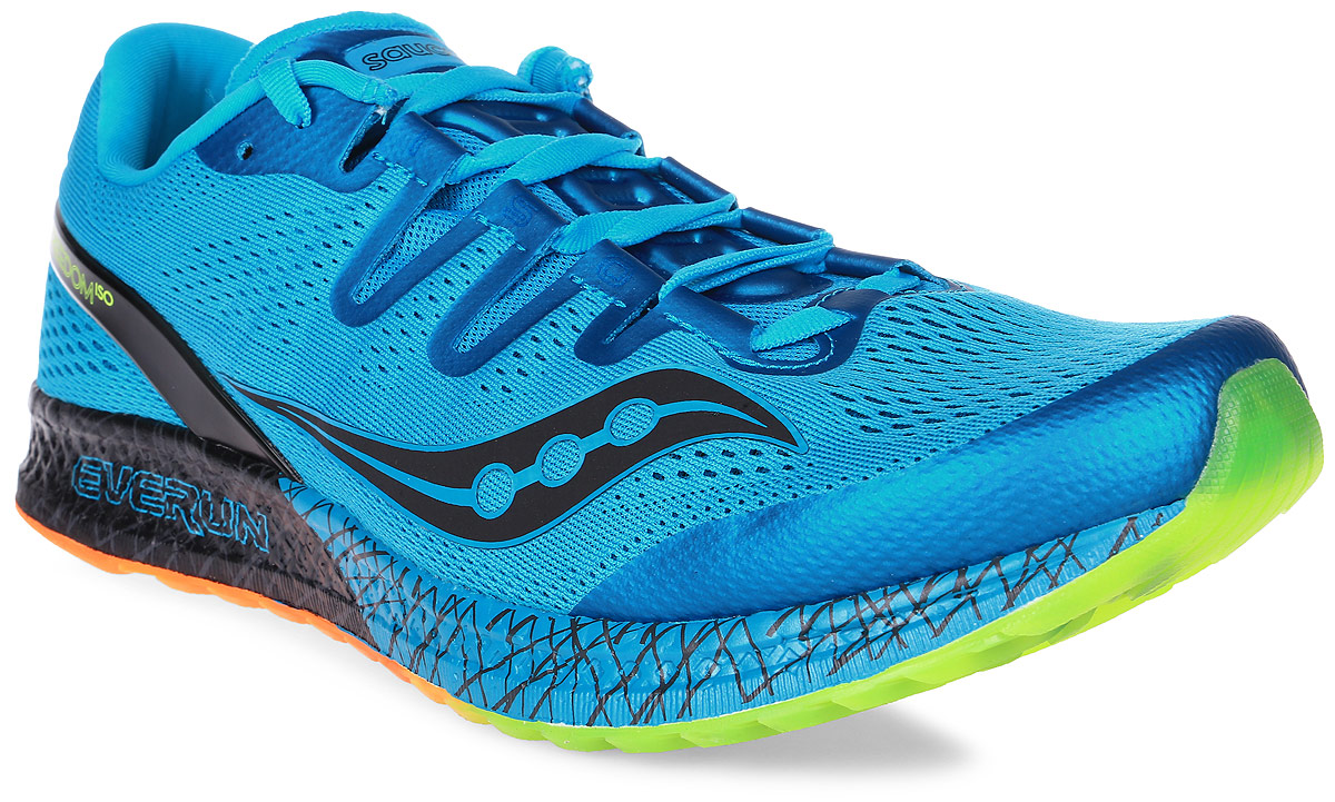 Кроссовки для бега мужские Saucony Freedom Iso, цвет: голубой. S20355-3. Размер 9,5 (43)S20355-3 Кроссовки для бега мужские Saucony Freedom Iso, цвет: голубой. S20355-3. Размер 9,5 (43)S20355-3Мужские кроссовки для бега Saucony Freedom Iso - самая инновационная на сегодняшний день модель соблегченной системой ISO.Верх выполнен из сетчатого текстиля для большей воздухопроницаемости и мягкости. Оптимизированнаясистема Support Frame разработана для идеальной поддержки пятки. Кроссовки Freedom Iso - первая в истории конструкция с промежуточной подошвой полностью из материалаEverun. Система FREEDOM ISO обеспечивает энергию при каждом шаге, в то время как верхняя частьпридерживает комфортную фиксацию в момент отталкивания и приземления. Кристаллическая подошва TRI-FLEХ с высокой износоустойчивостью. Протектор обеспечивает надежноесцепление с грунтом.