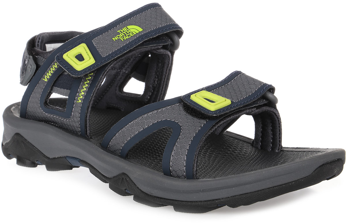 Сандалии мужские The North Face Hedgehog Sandal II, цвет: серый, темно-синий. T0CC3DT7K. Размер 9 (41)T0CC3DT7K Сандалии мужские The North Face Hedgehog Sandal II, цвет: серый, темно-синий. T0CC3DT7K. Размер 9 (41)T0CC3DT7KМодные сандалии Hedgehog Sandal II от The North Face придутся вам по душе. Верх модели, выполненный из текстиля и искусственного нубука, оформлен декоративной тесьмой, по бокам - декоративной прострочкой, на ремешках - нашивками из ПВХ. Ремешки с застежками-липучками надежно зафиксируют модель на ноге. Стелька Northotic из материала ЭВА с рельефной поверхностью комфортна при движении. Мягкая съемная накладка на пяточном ремешке предотвращает натирание. Рифленое основание подошвы гарантирует идеальное сцепление с любой поверхностью. Такие сандалии принесут комфорт и уют вашим ногам.