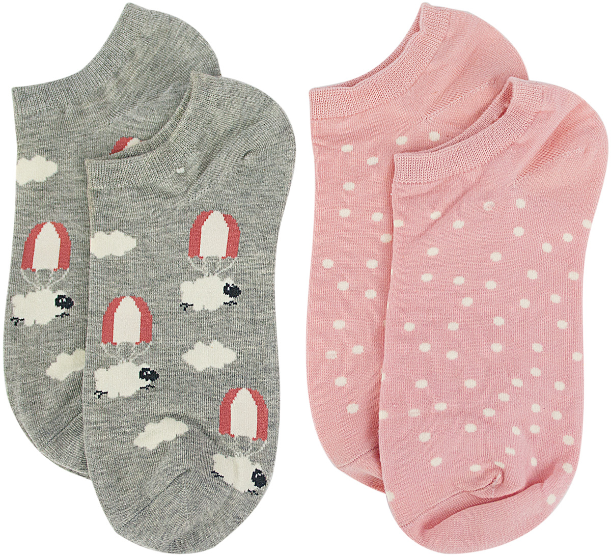 Носки женские Kawaii Factory Овечки, цвет: розовый, серый, 2 пары. 2006000073219. Размер 35/392006000073219 Носки женские Kawaii Factory Овечки, цвет: розовый, серый, 2 пары. 2006000073219. Размер 35/392006000073219Носки Kawaii Factory изготовлены из качественного материала на основе хлопка. Носки хорошо держат форму и обладают повышенной воздухопроницаемостью.