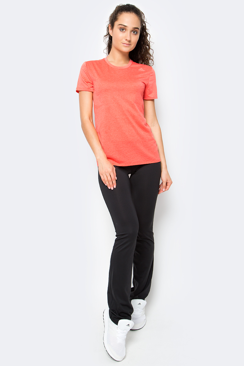 Футболка женская Adidas, цвет: коралловый. S97958. Размер XXS (38)S97958 Футболка женская Adidas, цвет: коралловый. S97958. Размер XXS (38)S97958Футболка для бега Supernova. Беговая футболка, которая отводит влагу и быстро сохнет. Комфортный бег в теплую погоду возможен в этой футболке. Дышащий материал с технологией climalite превосходно отводит излишки влаги от кожи. Модель украшена жаккардовым узором и светоотражающими деталями на лицевой стороне. Ткань с технологией climalite быстро и эффективно отводит влагу с поверхности кожи, поддерживая комфортный микроклимат. Круглый ворот. Внутренний шов ворота обработан тесьмой с принтом. Светоотражающие детали. Классический крой.