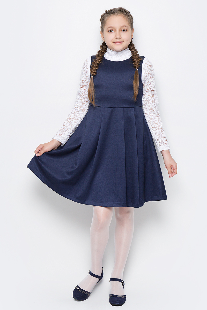 Сарафан для девочки Button Blue, цвет: синий. 215BBGS2501. Размер 140, 10 лет215BBGS2501 Сарафан для девочки Button Blue, цвет: синий. 215BBGS2501. Размер 140, 10 лет215BBGS2501Школьный сарафан - основа повседневного гардероба. Простой, удобный, практичный, сарафан для школы сделает каждый день ребенка комфортным! Купить школьный сарафан стоит в комплекте с блузкой или водолазкой для создания завершенного образа ученицы.