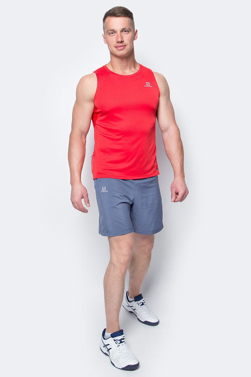 Шорты для бега мужские Salomon Trail Runner Short, цвет: синий. L39385700. Размер L (52/54)L39385700 Шорты для бега мужские Salomon Trail Runner Short, цвет: синий. L39385700. Размер L (52/54)L39385700Свободные легкие беговые шорты для мужчин Trail Runner изготовлены из качественного полиэстера. Шорты с удобными карманами в задней части пояса идеально подходят для занятий различными видами спорта в любое время года.