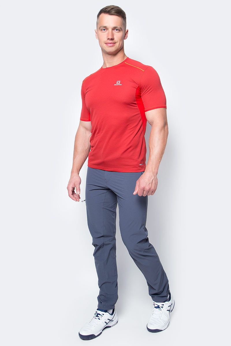 Брюки туристические мужские Salomon Wayfarer Incline Pant, цвет: серый. L39323100. Размер (48)L39323100 Брюки туристические мужские Salomon Wayfarer Incline Pant, цвет: серый. L39323100. Размер (48)L39323100Мужские брюки Wayfarer Incline, выполненные в стиле моделей для горных походов, изготовлены из растягивающейся в четырех направлениях ткани и повторяют все ваши движения. Регулируемый пояс, усиленная кромка, натягивающаяся на ботинки, и карманы для рук на молнии.