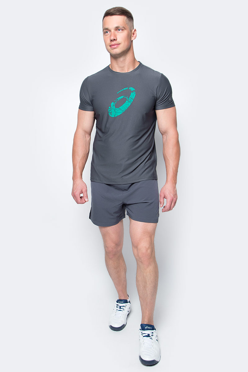 Шорты для бега мужские Asics Race 5in Short, цвет: серый. 141206-0779. Размер L (50/52)141206-0779 Шорты для бега мужские Asics Race 5in Short, цвет: серый. 141206-0779. Размер L (50/52)141206-0779Мужские шорты Asics Race 5in Short станут отличным дополнением к вашему спортивному гардеробу. Они выполнены из полиэстера с добавлением эластана, удобно сидят и превосходно отводят влагу от тела, оставляя кожу сухой. Модель дополнена эластичной резинкой на поясе. Эти модные укороченные шорты идеально подойдут для бега и других спортивных упражнений. В них вы всегда будете чувствовать себя уверенно и комфортно.