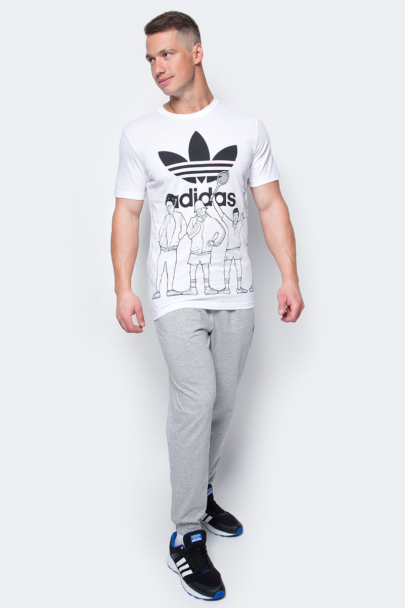 Футболка мужская adidas Trf Graphic T 2, цвет: белый. BQ3128. Размер XL (56/58)BQ3128 Футболка мужская adidas Trf Graphic T 2, цвет: белый. BQ3128. Размер XL (56/58)BQ3128Футболка мужская adidas Trf Graphic T 2 выполнена из натурального хлопка. Модель с круглым вырезом горловины и короткими рукавами оформлена оригинальным принтом.