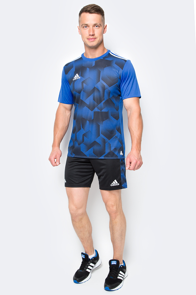 Футболка мужская adidas Tanc Grajsy, цвет: голубой. BK3757. Размер L (52/54)BK3757 Футболка мужская adidas Tanc Grajsy, цвет: голубой. BK3757. Размер L (52/54)BK3757Мужская футболка adidas Tanc Grajsy выполнена из 100% полиэстера. Модель с круглым вырезом горловины и короткими рукавами прекрасно подходит для интенсивных тренировок.