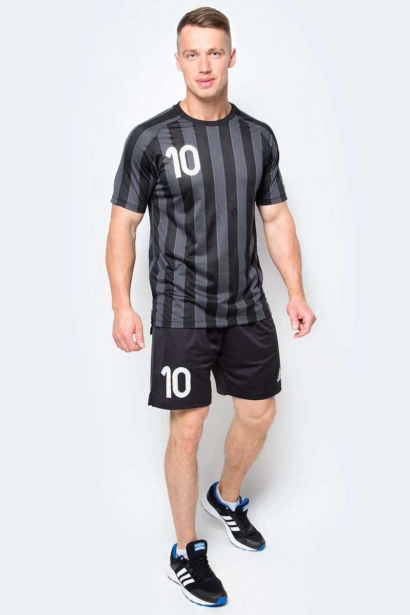 Футболка мужская adidas Tanip Cc Jsy, цвет: черный. AZ9713. Размер XL (56/58)AZ9713 Футболка мужская adidas Tanip Cc Jsy, цвет: черный. AZ9713. Размер XL (56/58)AZ9713Футболка мужская adidas Tanip Cc Jsy выполнена из 100% полиэстера. Модель с круглым вырезом горловины и короткими рукавами. Прекрасно подходит для интенсивных тренировок.