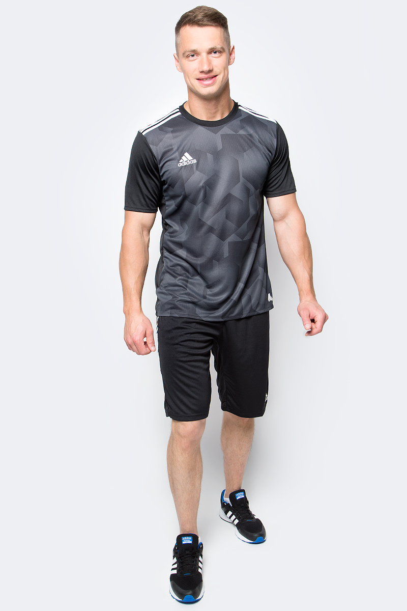 Футболка мужская adidas Tanc Grajsy, цвет: черный. S98659. Размер L (52/54)S98659 Футболка мужская adidas Tanc Grajsy, цвет: черный. S98659. Размер L (52/54)S98659Мужская футболка adidas Tanc Grajsy выполнена из 100% полиэстера. Прекрасно подходит для интенсивных тренировок.