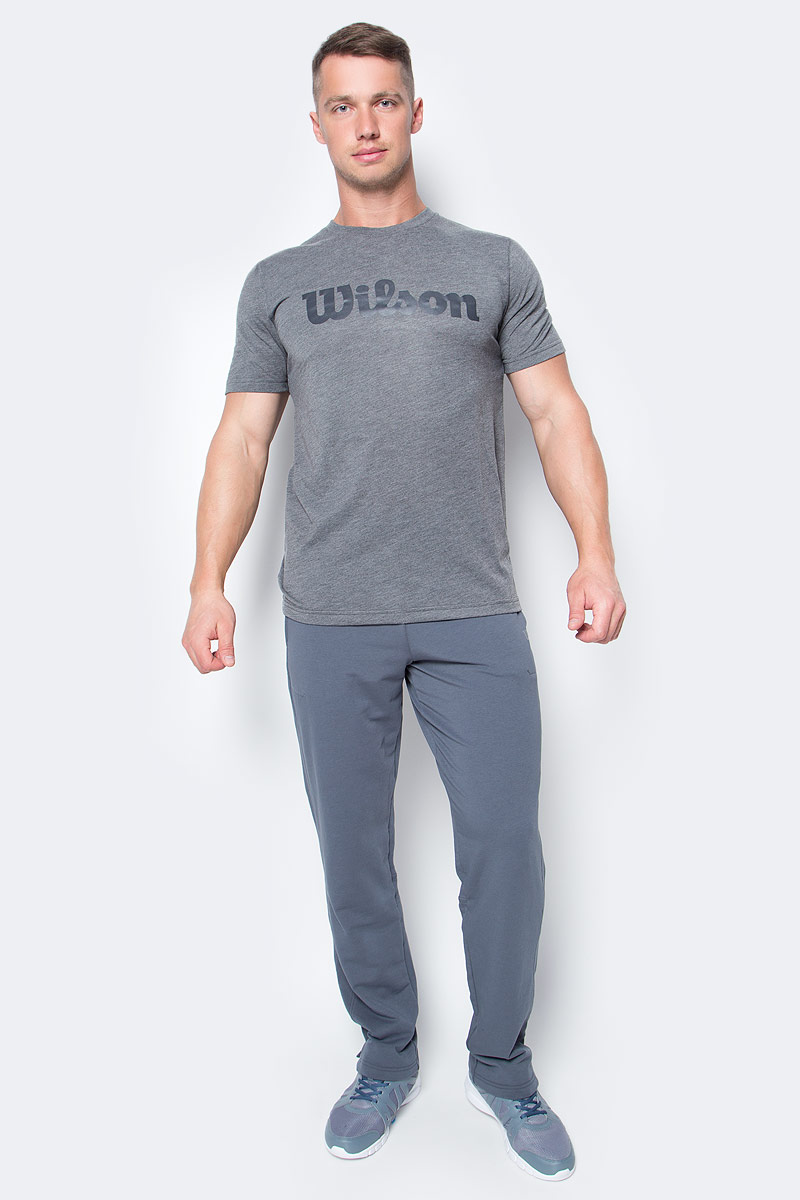 Футболка для тенниса мужская Wilson Uw Tech Tee, цвет: серый. WRA758501. Размер M (50)WRA758501 Футболка для тенниса мужская Wilson Uw Tech Tee, цвет: серый. WRA758501. Размер M (50)WRA758501Тренировочная футболка с логотипом Wilson. Спортивный крой и уникальная текстура футболки с технологией отвода влаги nanoWIK для оптимального комфорта. Модель выполнена с круглой горловиной и короткими рукавами.